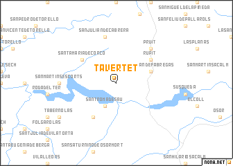 map of Tavertet