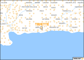 map of Tavette