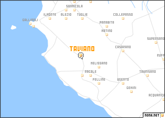 map of Taviano