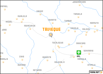 map of Tavieque
