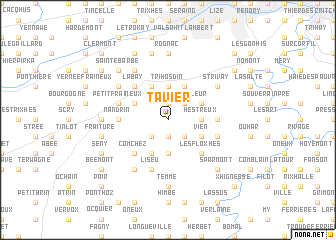 map of Tavier