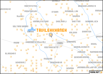 map of Ţavīleh Khāneh