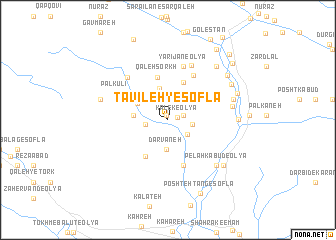 map of Ţavīleh-ye Soflá