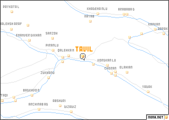 map of Ţavīl