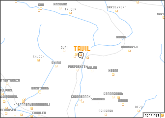 map of Ţavīl