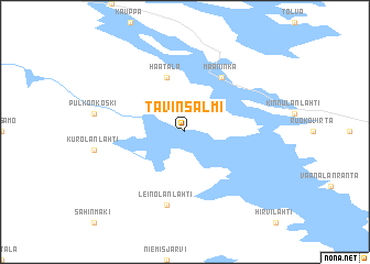 map of Tavinsalmi