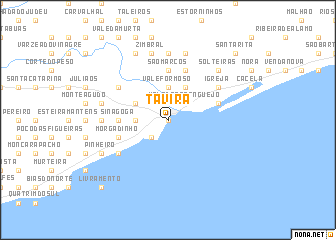 map of Tavira