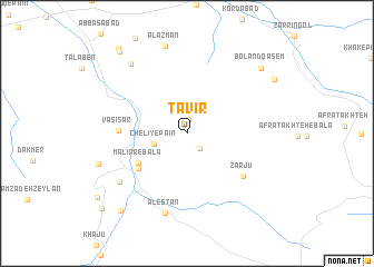 map of Ţāvīr