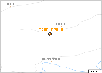 map of Tavolozhka