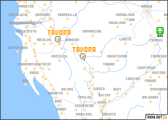 map of Tavora