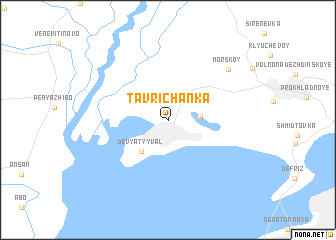 map of Tavrichanka