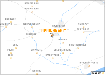 map of Tavricheskiy