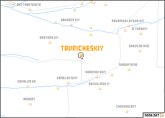 map of Tavricheskiy