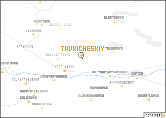 map of Tavricheskiy