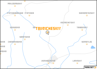 map of Tavricheskiy