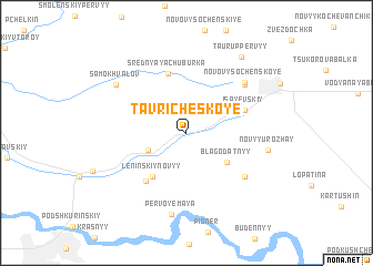 map of Tavricheskoye