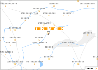 map of Tavrovshchina