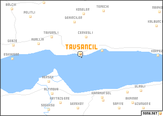 map of Tavşancıl