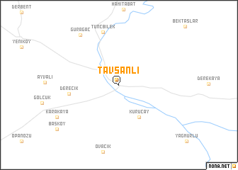 map of Tavşanlı