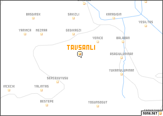 map of Tavşanlı