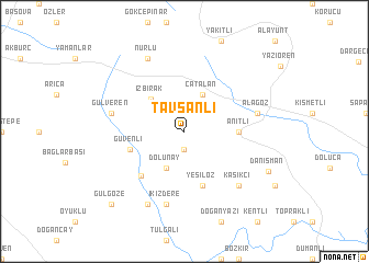 map of Tavşanlı