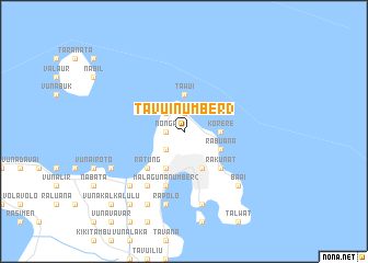 map of Tavui Number 3