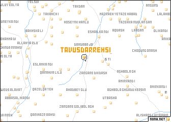 map of Ţāvūs Darrehsī