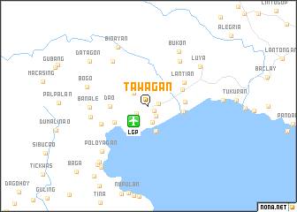 map of Tawagan