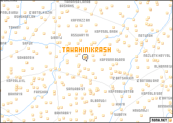 map of Ţawāḩīn Ikrāsh