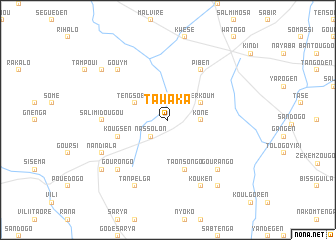 map of Tawaka