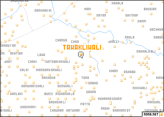 map of Tawakliwāli