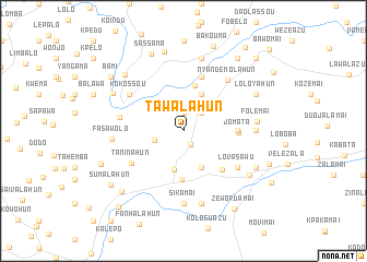 map of Tawalahun