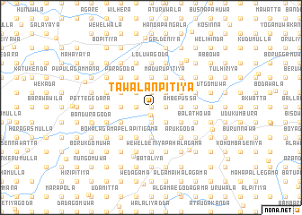 map of Tawalanpitiya