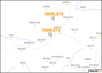 map of Tawalata