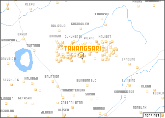 map of Tawangsari