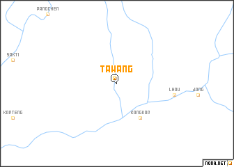 map of Tawang