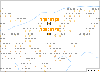 map of Tawantzu