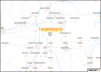 map of Tawaramoto