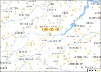 map of Tāwariān