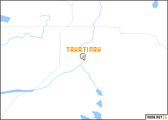 map of Tawatinaw