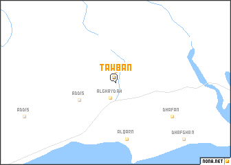 map of Tawbān