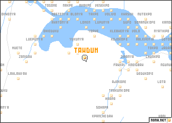 map of Tawdum