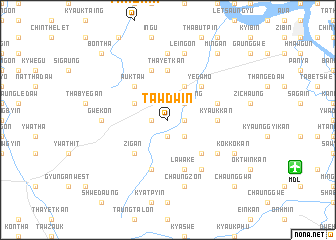 map of Tawdwin