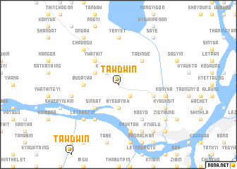 map of Tawdwin