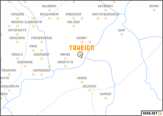 map of Tawéign