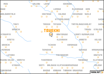 map of Tawekhi