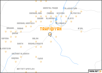map of Tawfīqīyah