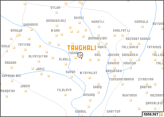 map of Ţawghalī