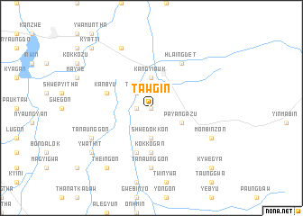 map of Tawgin