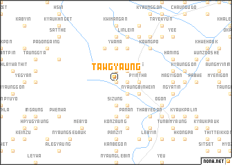 map of Tawgyaung